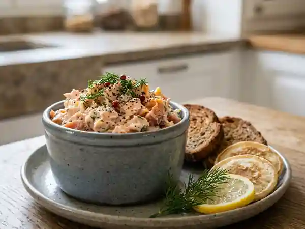 Rillettes de saumon onctueuses à la vodka - Photo de présentation
