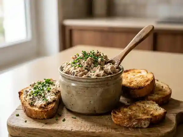Rillettes marines au fromage frais et ciboulette - Photo de présentation