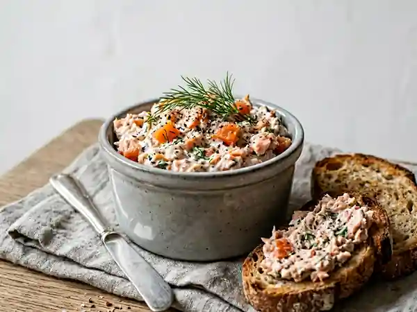 Rillettes de saumon au couteau et aneth - Photo de présentation