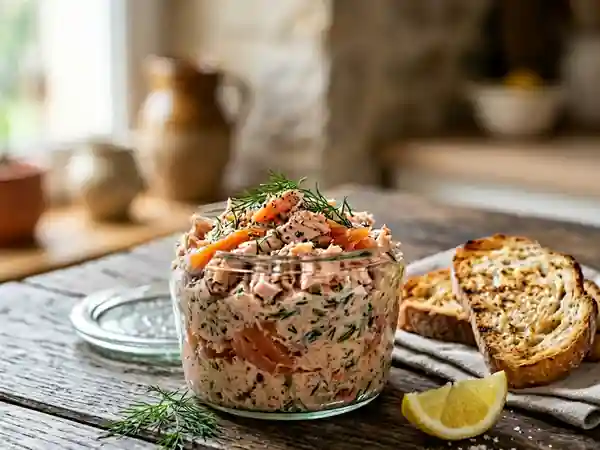 Rillettes roses gourmandes aux deux truites - Photo de présentation
