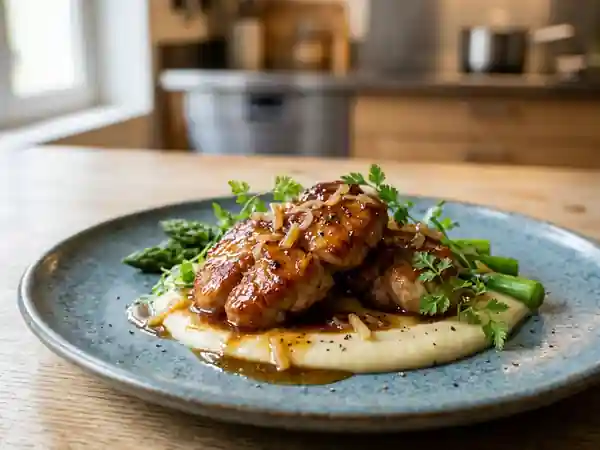 Ris de veau croustillants au miel et gingembre - Photo de présentation