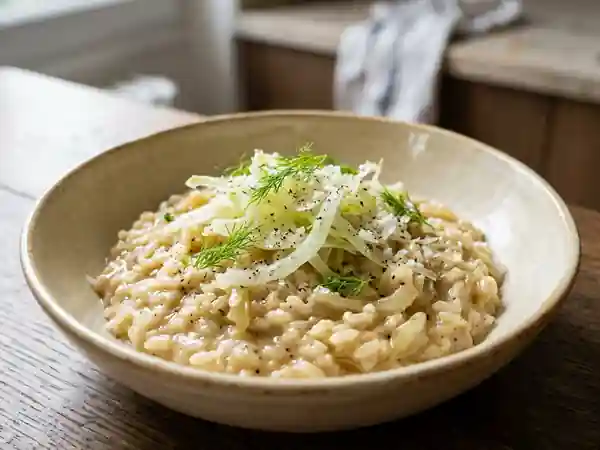 Risotto Onctueux au Fenouil Braisé - Photo de présentation