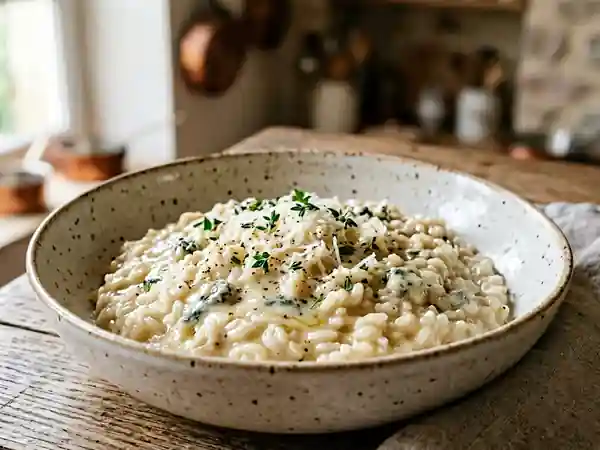 Risotto onctueux au gorgonzola fondant - Photo de présentation