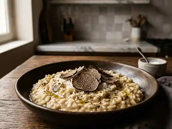 Risotto Crémeux Truffe et Moelle Fondante - Photo de présentation