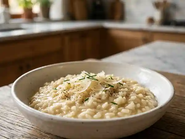 Risotto crémeux et fondant au parmesan - Photo de présentation