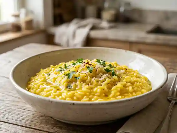 Risotto Milanais Crémeux au Safran - Photo de présentation