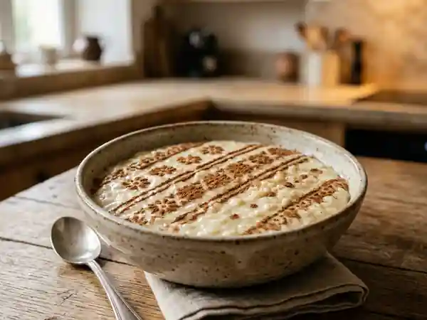 Riz au lait portugais crémeux au citron - Photo de présentation