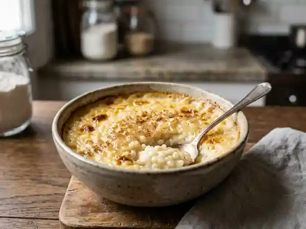 Riz au lait fondant cannelle et vanille - Photo de présentation