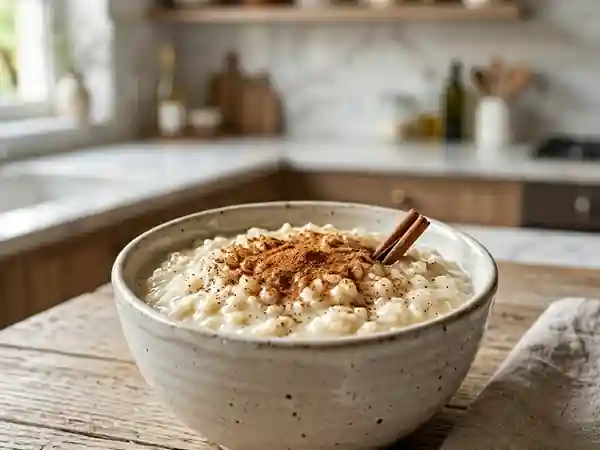 Riz au lait crémeux à la cannelle : dessert gourmand et facile - Photo de présentation