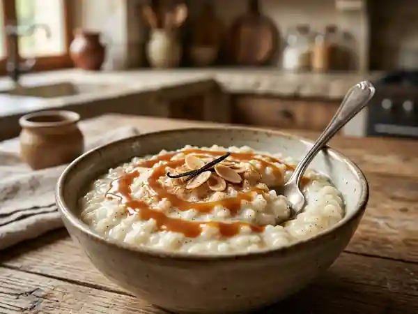 Riz au lait crémeux à la vanille, recette facile et gourmande - Photo de présentation