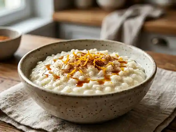Riz au lait crémeux et vanillé - Photo de présentation