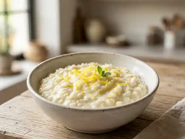 Riz au Lait Léger au Citron : Dessert Frais et Onctueux - Photo de présentation