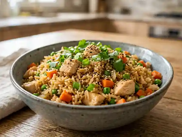 Riz Bonzaï au Poulet et Sésame Grillé - Photo de présentation