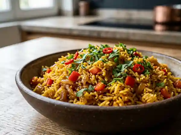 Riz aux Épices Vanves Fondant et Coloré - Photo de présentation