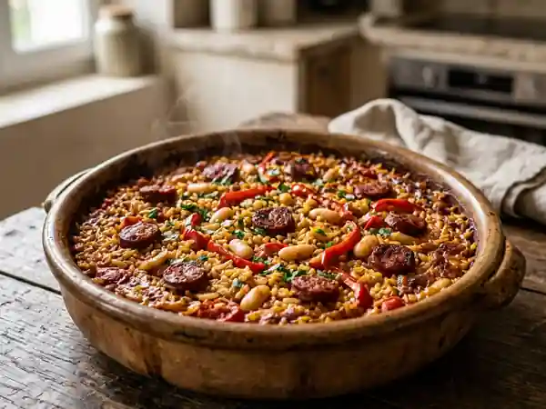 Arroz al Horno : Riz Espagnol Fondant au Chorizo - Photo de présentation