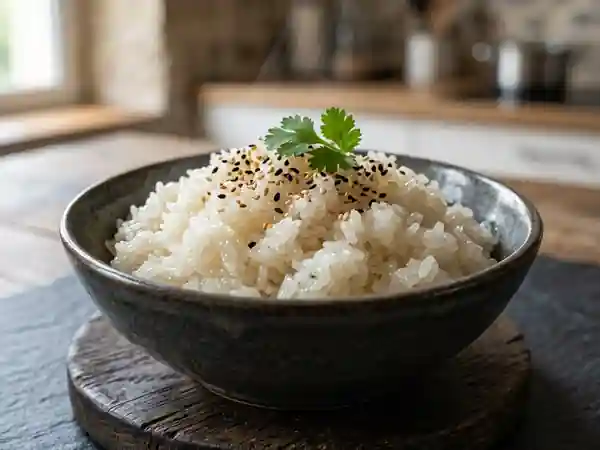 Riz gluant nacré, moelleux et authentique - Photo de présentation