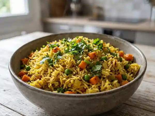 Riz Basmati aux Épices et Légumes Croquants - Photo de présentation