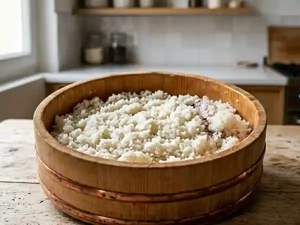 Riz à sushis collant et nacré - Photo de présentation