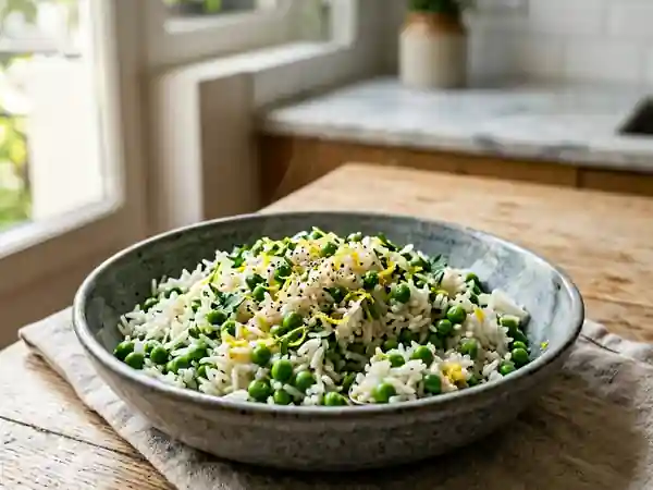 Riz Acidulé aux Petits Pois Croquants - Photo de présentation