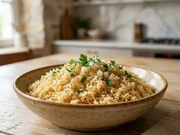 Riz pilaf arménien fondant au beurre - Photo de présentation