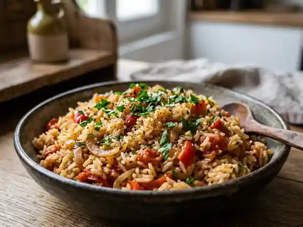 Riz Fondant aux Poivrons et Tomates - Photo de présentation
