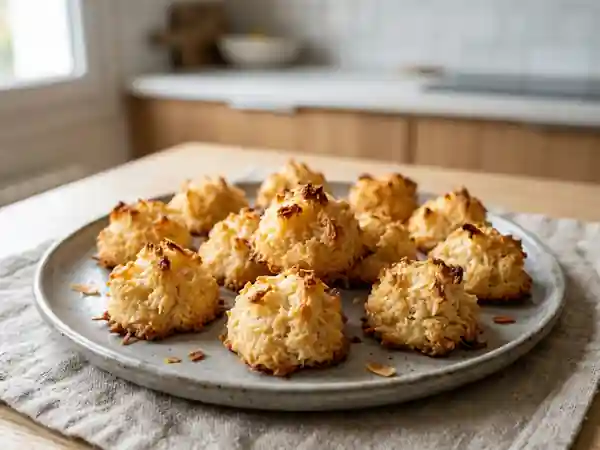 Rochers coco fondants et pointes dorées - Photo de présentation