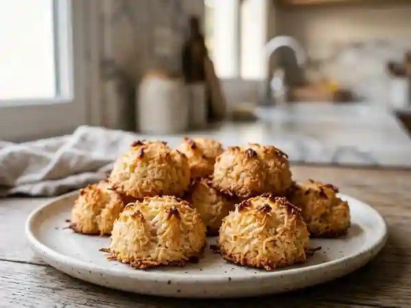 Rochers à la noix de coco rapides et délicieux - Photo de présentation