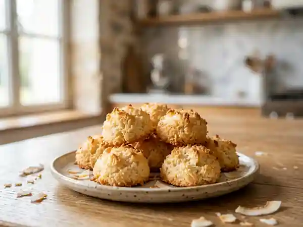 Rochers légers et moelleux à la noix de coco, recette facile et rapide - Photo de présentation