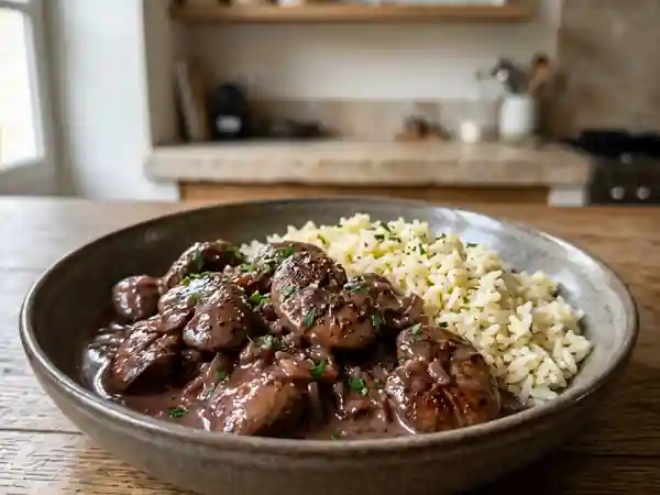 Rognons de veau onctueux au Porto rouge - Photo de présentation