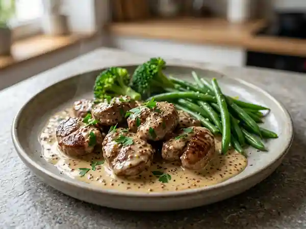 Rognons de veau onctueux à la moutarde ancienne - Photo de présentation