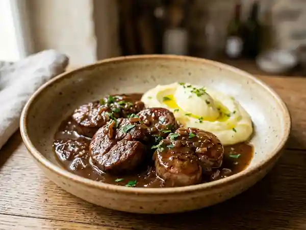 Rognons de Veau Tendres Sauce Madère - Photo de présentation