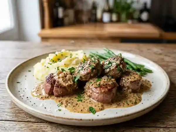 Rognons de veau crémeux au cognac - Photo de présentation