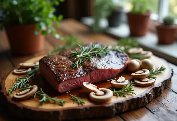 Rôti de biche forestier aux saveurs d'automne