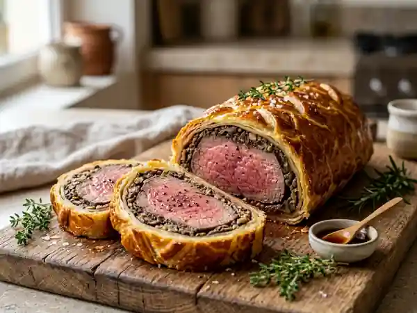 Rôti de bœuf en croûte briochée fondante - Photo de présentation