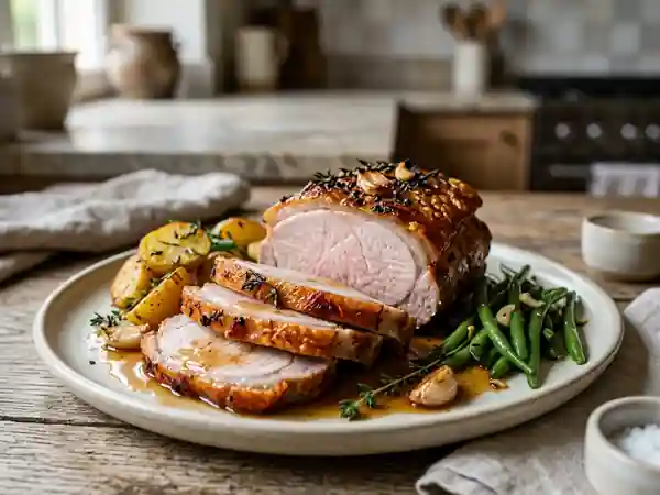 Rôti de porc au saindoux ultra-moelleux - Photo de présentation