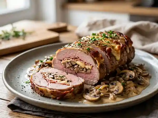 Veau Orloff aux champignons et raclette coulante - Photo de présentation