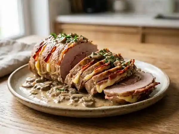 Rôti de veau Orloff fondant au bacon - Photo de présentation