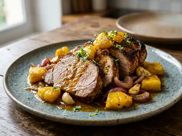Porc fondant ananas et gingembre - Photo de présentation