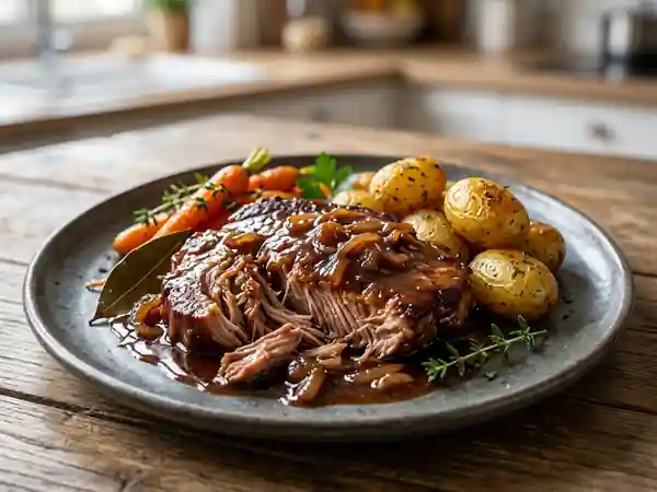 Rouelle de porc laquée au cola - Photo de présentation