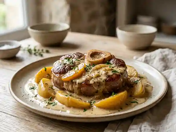 Rouelle de veau fondante aux pommes et Calvados - Photo de présentation