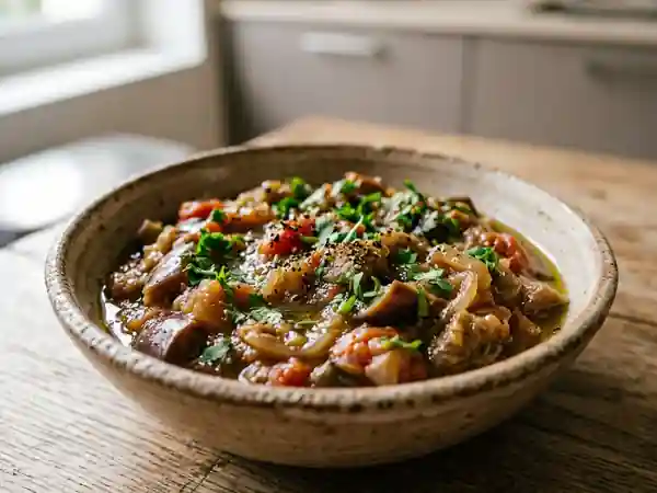 Rougail bringelles onctueux à la coriandre - Photo de présentation