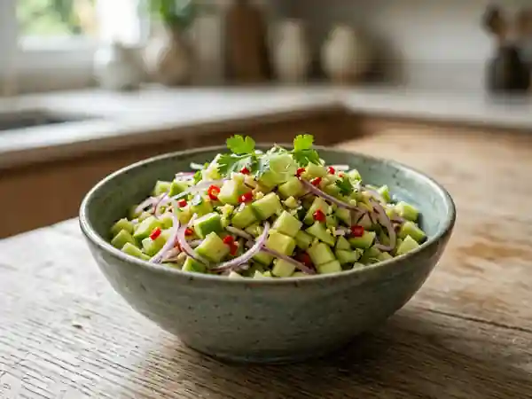 Rougail mangue verte acidulé et piquant - Photo de présentation