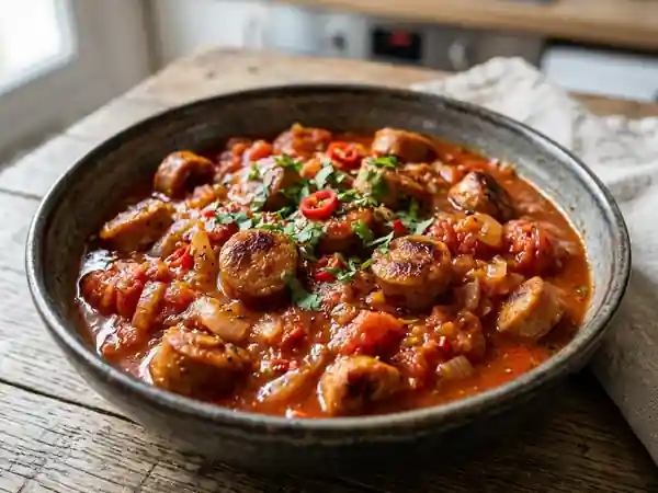 Rougail de chipolatas fondant et épicé - Photo de présentation