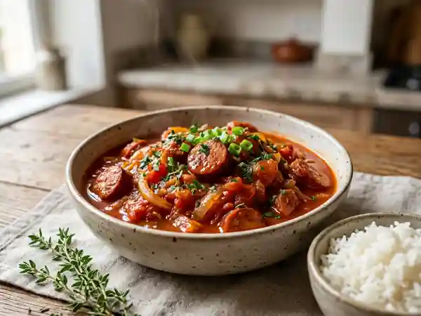 Rougail Saucisse pimenté et fondant - Photo de présentation