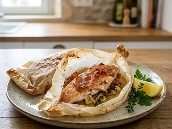 Rougets fondants au jambon de Bayonne - Photo de présentation