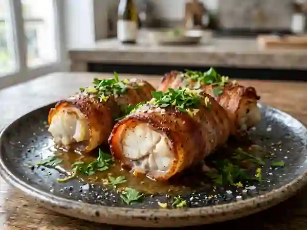 Roulades de julienne au lard - Photo de présentation