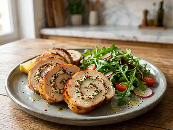 Roulades de poulet fondantes au piment - Photo de présentation