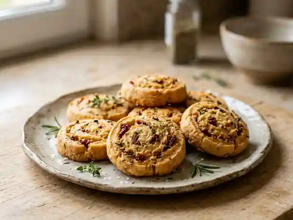 Sablés Bretons au Parmesan et Tomates Séchées - Photo de présentation