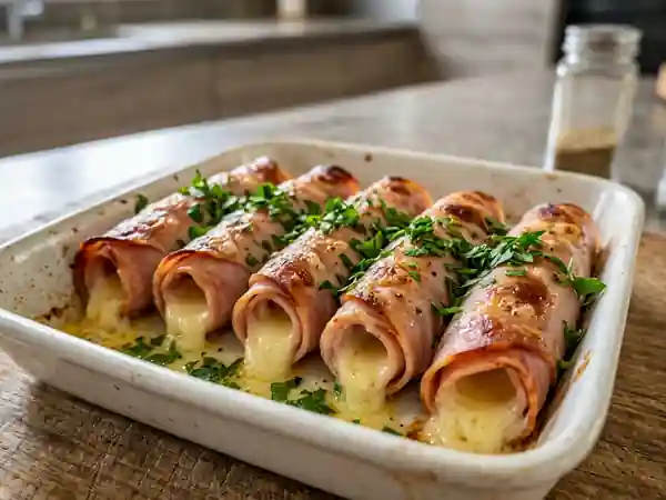 Roulés jambon-fromage au cœur coulant - Photo de présentation