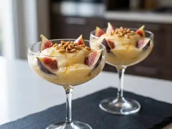 Sabayon aérien aux figues et miel - Photo de présentation